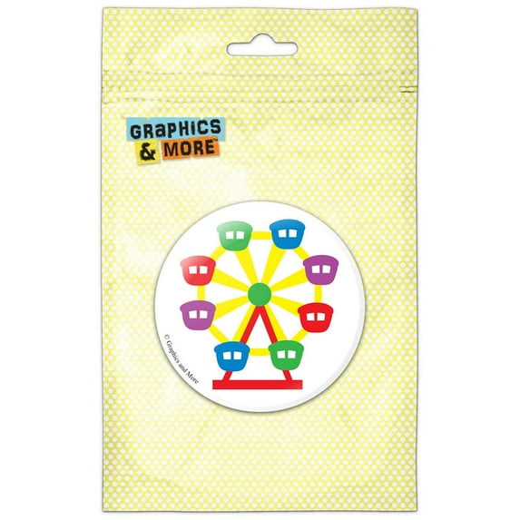 Ferris Wheel Amusement Park Ride Refrigerator Button Magnet