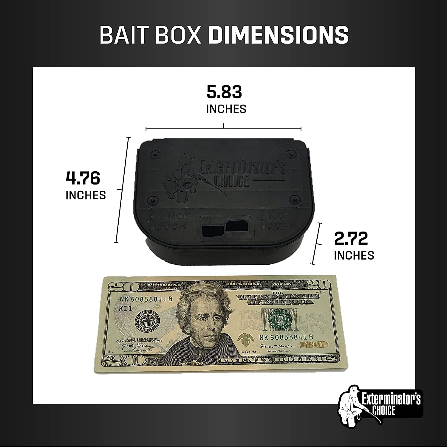 Exterminators Choice Bait Stations and One Key Included Bait Box