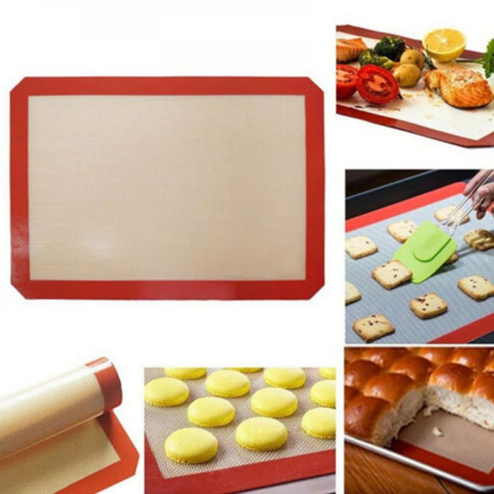 3pcs NonStick Silicone Baking Mats Cookie Pad Rolling Dough Mat Sheet