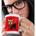 thumbnail image 2 of 3drose, Cute Yorkshire Terrier Yorkie Red with Santa Hat, 15oz Mug, 2 of 6