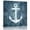 Navy, Blue, White, variant on Wall Art Prints, Coastal Nautical Framed Canvas Prints for Bedroom Living Room Bathroom Office, Summer Ocean Anchor Flower Wooden Grain Gallery Wrap Wall Art Poster for Gifts Home Decor 24"x24"