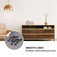thumbnail image 3 of OULII 4 Pcs Retro Black Handle Zinc Alloy For Furniture Hardware, 3 of 8