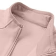thumbnail image 6 of Wrtxtat Men's Track Jacket Solid Color Mock Neck Zip-Up Windproof Outerwear with Pockets Autumn Fashion Outdoor Active Leisure Running Ditness Top Pink XXL, 6 of 9