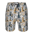 thumbnail image 3 of Salouo Llama and Cactus1 Pattern Swim Trunks for Men,Men's Hawaiian Bathing Suit Swimsuits Quick Dry Swimming Board Shorts Beach Shorts with Pockets-X-Large, 3 of 6