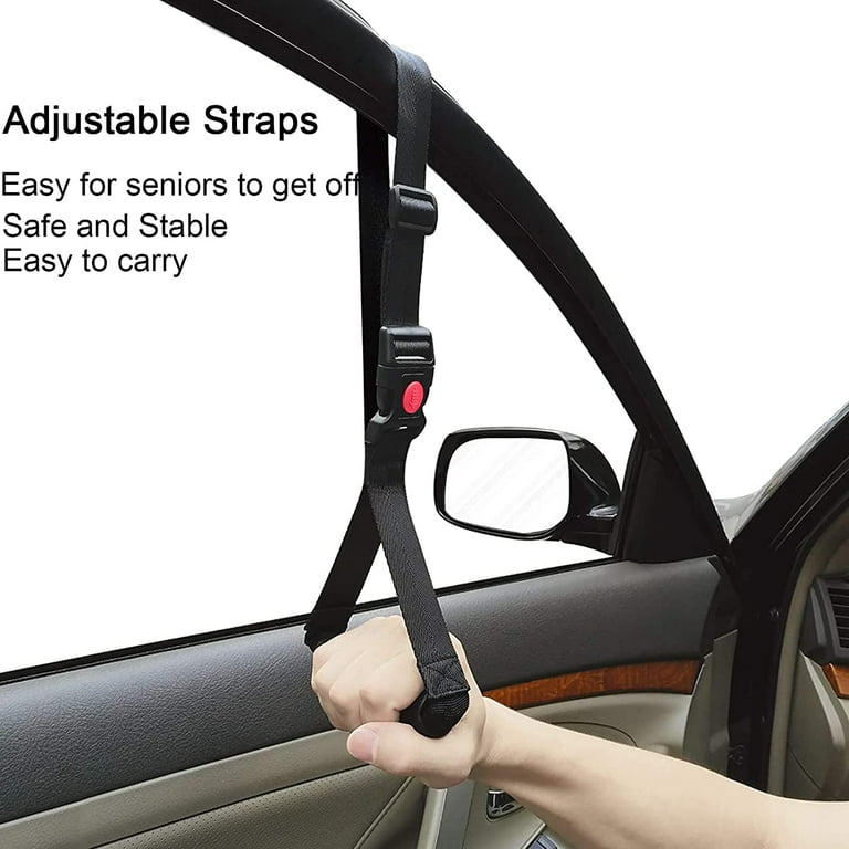 5 in 1 Vehicle Support Handles, Byojia Elderly Portable Automotive Door  Assist Handles Multifunction Car Handle with LED Flashlight Seatbelt Cutter  and Window Breaker for Elderly and Handicapped Red 