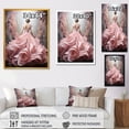 thumbnail image 4 of Designart "Ballet Solitude in Pink and White II" Abstract Canvas Wall Art - Modern Pink Abstract Spirals Entryway Wall Art Print, 4 of 6
