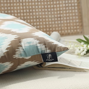 Phantoscope 20x20 Decorative Throw Pillow Covers, Light Blue, Set of 4