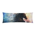 thumbnail image 2 of MKHERT Beautiful Black Unicorn Body Pillow Pillowcase Pillow Protector Cushion Cover 20x60 Inch, 2 of 2
