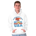 thumbnail image 5 of Retro Cartoon Head Over Heels for USA Hoodie Sweatshirt Women Men Brisco Brands X, 5 of 6