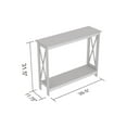 thumbnail image 4 of Safdie & Co. Table Console Blanche 1 Étagère, 4 of 4