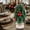 Red, variant on mtpzqdy Mini Artificial Christmas Tree Set