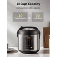 thumbnail image 4 of Hervidor de arroz COMFEE', acero inoxidable, 5,3 L, 14 en 1, color marrón, 20 tazas, 4 of 7