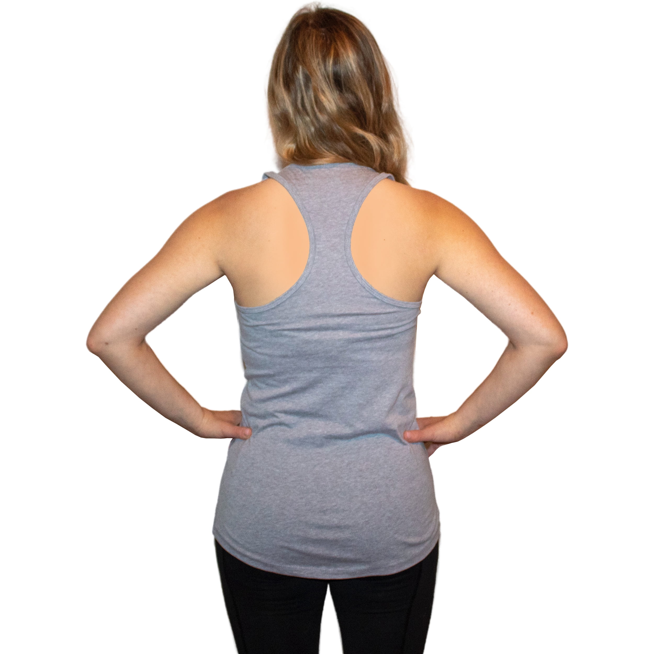Simply Threads Women's Active Coffee then Cardio Graphic Racerback Tank Top