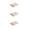 thumbnail image 3 of Maytalsory Rustic Wood Earring Card Holder with Tray for Jewelry Display Showcasing Collection 8 Pair Cream 3Set, 3 of 6
