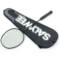 SALYWEE ZHUJIE Pro 4U Full Carbon Fiber Badminton Racket Set for Men and Women – Flexible Shaft, 30lbs Tension