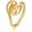 Gold, variant on Chunky Teardrop Rings for Women Silver Gold Bypass Dome Rings Thick Statement Open Adjustable Rings Simple Waterdrop Stackable Band Rings