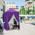 thumbnail image 5 of EAGLE PEAK 5 x 5 ft Straight Leg Outdoor Portable Canopy Tent with 4 Removable Sunwall,Purple, 5 of 10