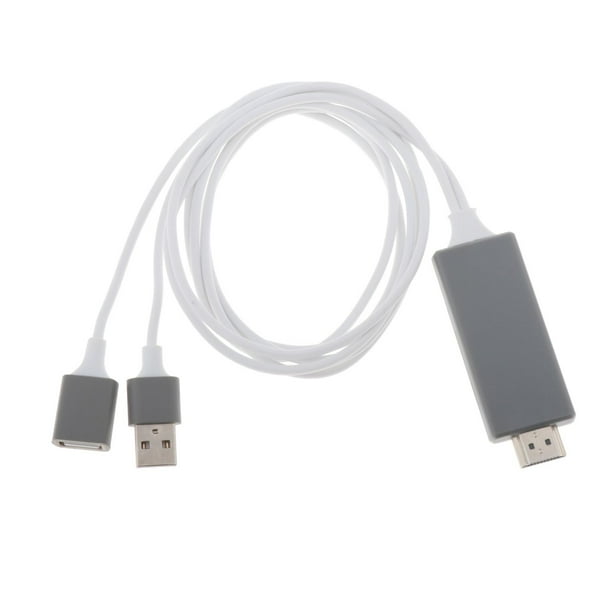 Adaptador Convertidor De USB A Por USB 4K / 8/8 Plus / 7 Blanco Sunnimix Cable adaptador HDMI