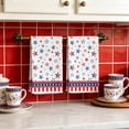 thumbnail image 2 of 2 Pcs Patriotic Towels for Kitchen,4th of July Decorations Star Flag Decor Dish Towels,Hand Towels for Memorial Day,Independence Day Kitchen Supply, 2 of 7