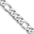 thumbnail image 4 of 14K White Gold 11mm Hand-Polished Figaro Link Chain 24 Inch, 4 of 6