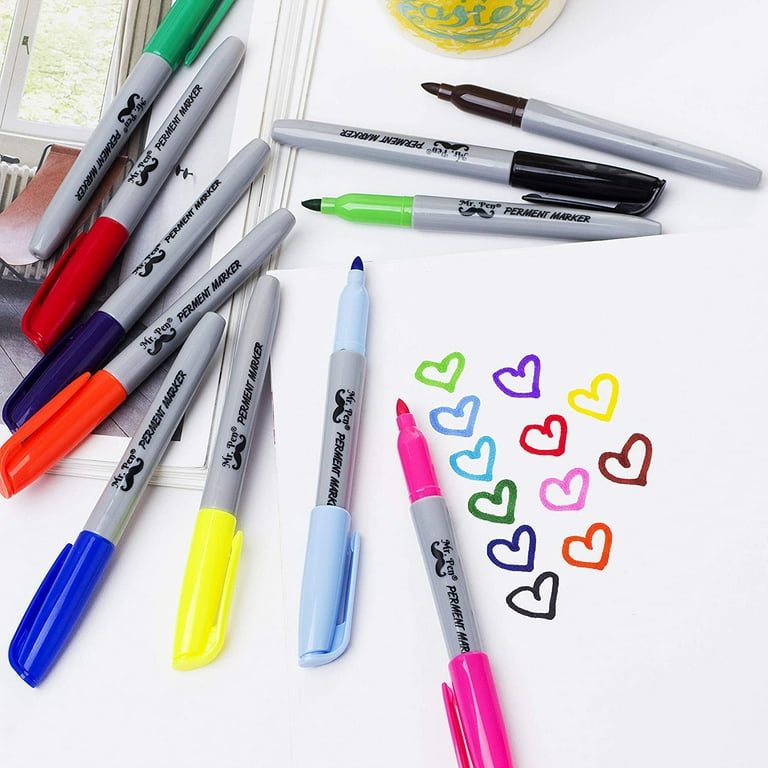 Mr. Pen- Jumbo Permanent Markers, 4 Pack, Assorted Color - Mr. Pen