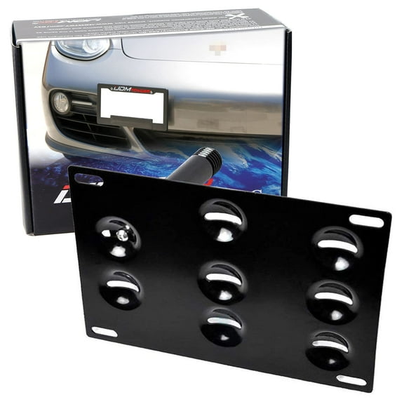 No Drill Front Bumper Tow Hook License Plate Mounting Bracket Adapter Kit For 2nd Gen 2006-13 Cayman, 2005-12 Boxster 987