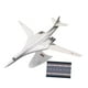 thumbnail image 2 of Modelo de avión bombardero estratégico Tupolev TU-160 a escala 1/200, modelo de avión, decoración de mesa resistente con soporte, recuerdo de aviación soviet, 2 of 8