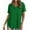 Green, variant on V Neck Shirts for Women Casual Roll Short Sleeve Solid Color Blouses Pullover Lightweight Summer Tee (L, Black)