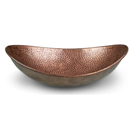 Antique Copper Hammered Vessel Sink - Monarch Abode Pure Copper Hand Hammered Harbor Vessel Sink