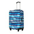 thumbnail image 2 of Salouo Ice Blue Stripes Pattern Travel Dust-proof Suitcase Cover, Softside Suitcase Protector Luggage Cover Protector for 18-32inch ,Not Included Suitcase, 2 of 8