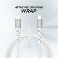 thumbnail image 4 of iHome Durastrain 6' USB-C to USB-C Cable, White, 4 of 7