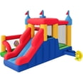 thumbnail image 5 of Jocisland Bounce House, Inflatable Bouncer with Air Blower, Jumping Castle with Slide, Outdoor Indoor Bouncy Castle for Kids 3-12 (145.7×118.1×90.6IN), 5 of 8