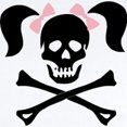 thumbnail image 2 of CafePress - Girl Skull With Pink Bow Infant Bodysuit - Baby Light Bodysuit, Size Newborn - 24 Months, 2 of 4