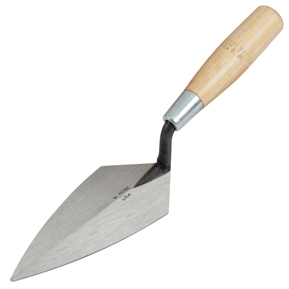 QLT By MARSHALLTOWN 925 7-Inch by 3-Inch Pointing Trowel with Wooden Handle 