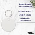 thumbnail image 4 of Round Soft Key Tags Set of 10, Bulk Pack - Perfect for Tradeshows, Party Favors, Events - White, 4 of 5