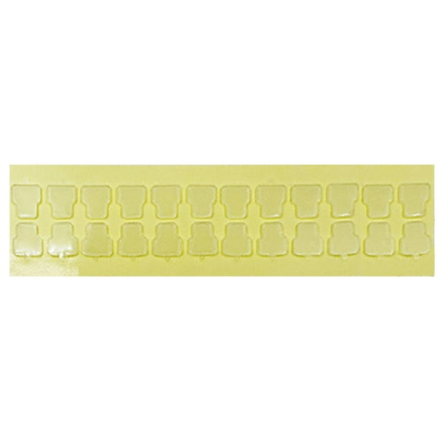 Lot de 48 Ruban Adhésif Double Face Transparent pour Décorations Autocollants Réutilisables Compatibles avec Poupée pour Accessoires de Téléphone, Projets d'Artisanat et Organisation de la Maison, Tenue Forte Sans Résidu. Eactix