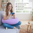thumbnail image 5 of Eurhowing Arm Rest Pillow for Gaming & Reading, Ergonomic U-Shaped Lap Pillow, Memory Foam Arm Support Pillow for Bed & Sofa, Purple, 5 of 9