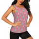 thumbnail image 2 of Fotbe Pastel Christmas Trees on Pink Blusas Sin Mangas para Mujer – Estilo Casual, Corte Suelto, Slim-Fit, Cuello Redondo Deportivo, Tops de Verano para Gimnasio y Yoga-Small, 2 of 7