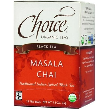 Choice Organic Teas Thé noir Chai Masala - 16 Sacs