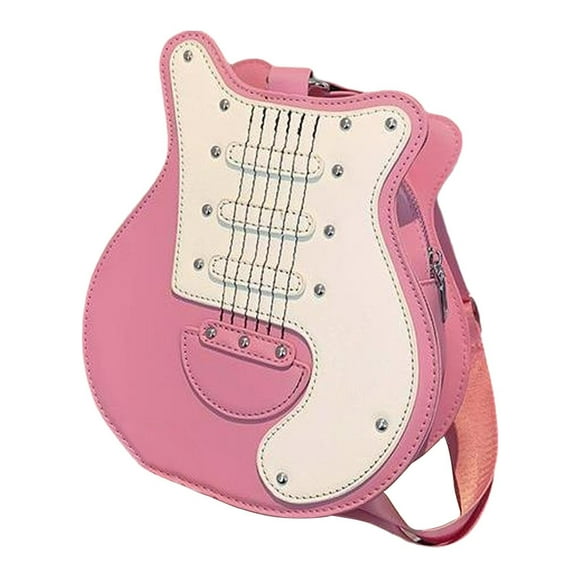 Bolso bandolera con forma de guitarra Yuyangstore Rosa