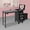 Black, variant on ToppiJoy 3-Tier Professional Travel Makeup Case with Drawers LED Mirror, Fodable Desk (Black)
