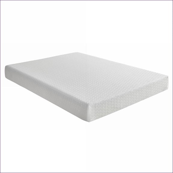 Mattresses, 8-Inch Queen Firm Gel-Infused Memory Foam Mattress in a Box | White | Foam