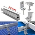 thumbnail image 2 of MYG Solar panel PV profile Alu mounting rail Flat roof Metal roof Solar rail, 2 of 5