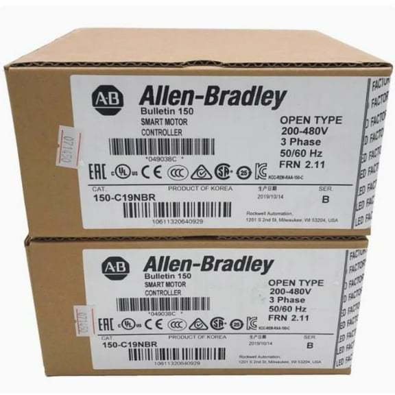 1PCS New Allen-Bradley 150-C19NBR SMC-3 19A Smart Motor Controller