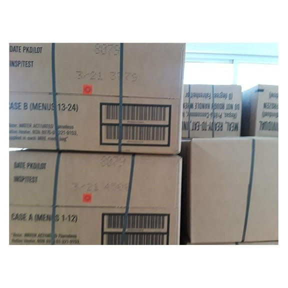 Military MREs Box A and Box B NSP/Test Date 03/2021