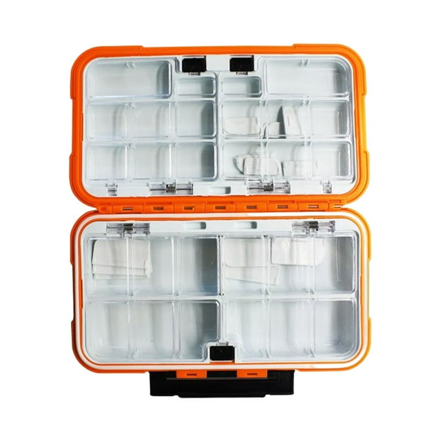 yingyy Tackle Box Portable Syurdy ABS Carp Fishing Baits Boxes Multifunctional Storage Case Professional BaitContainer L Orange