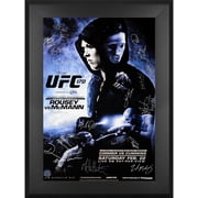 UFC 170 Rousey vs. McMann Framed Autographed 27" x 39" 24-Signature Event Poster - Fanatics Authentic Certified