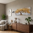 thumbnail image 2 of Canvas Wall Art for Living Room - Large Yellow Tree of Life Canvas Prints, Modern Abstract Nature Painting for Kitchen Bedroom Office Wall Decor, 2 of 7