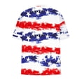 thumbnail image 6 of Xdegoge American Flag Paint Splatter Graphic T Shirt for Women Short Sleeve Striped Crewneck Casual Loose Independence Day Patriotic Event Summer Vacation Shirts Tops, 6 of 6