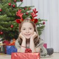 thumbnail image 4 of Aro de pelo de asta de Navidad gorro de campana de asta de ciervo para regalos de Año Nuevo (rojo) JShteea Libre de BPA, 4 of 6